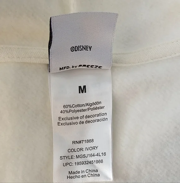 NWT Disney Nightmare Before Christmas Womens Hoodie Fleece Full Zip Size M - Picture 9 of 9